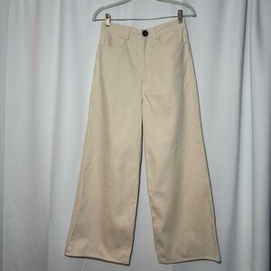 NWT LAUDE THE LABEL High‎ Rise Camp Pant Wide Leg Jeans Sz 6